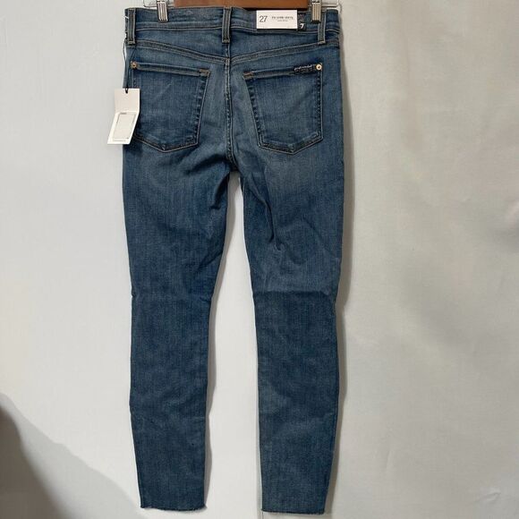 7 For All Mankind Luxe Slim-Fit High-Rise Ankle Skinny Jeans - Picture 2 of 3